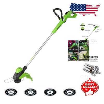 Durable 24V Brushless Cordless Trimmer - 13'' Cutting Width for Ultimate Control
