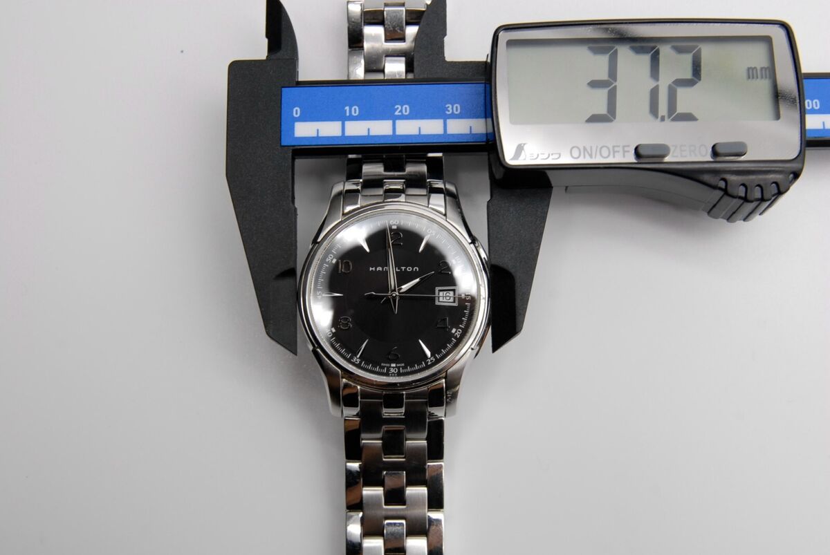 S Size【 N MINT- 】 HAMILTON Jazzmaster H324110 37mm Black S Size【 N MINT- 】 HAMILTON Jazzmaster H324110 37mm Black