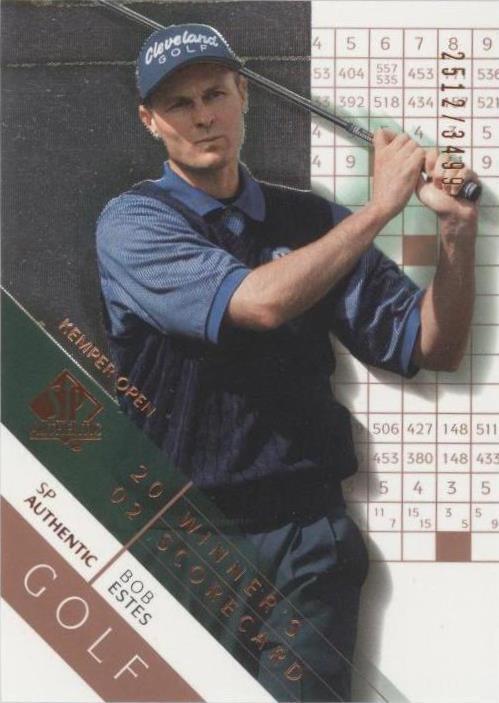 2003 SP Authentic - Winner's Scorecard Bob Estes #67 /3499 for sale ...