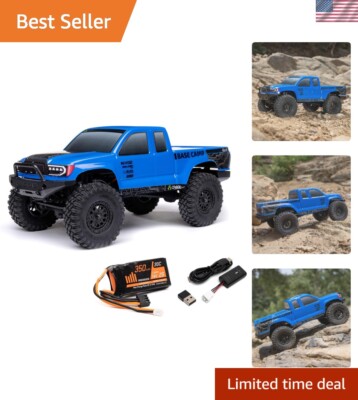 RC Truck 1/24 Base Camp 4x4 Rock Crawler Brushed RTR Everything Needed to Run...