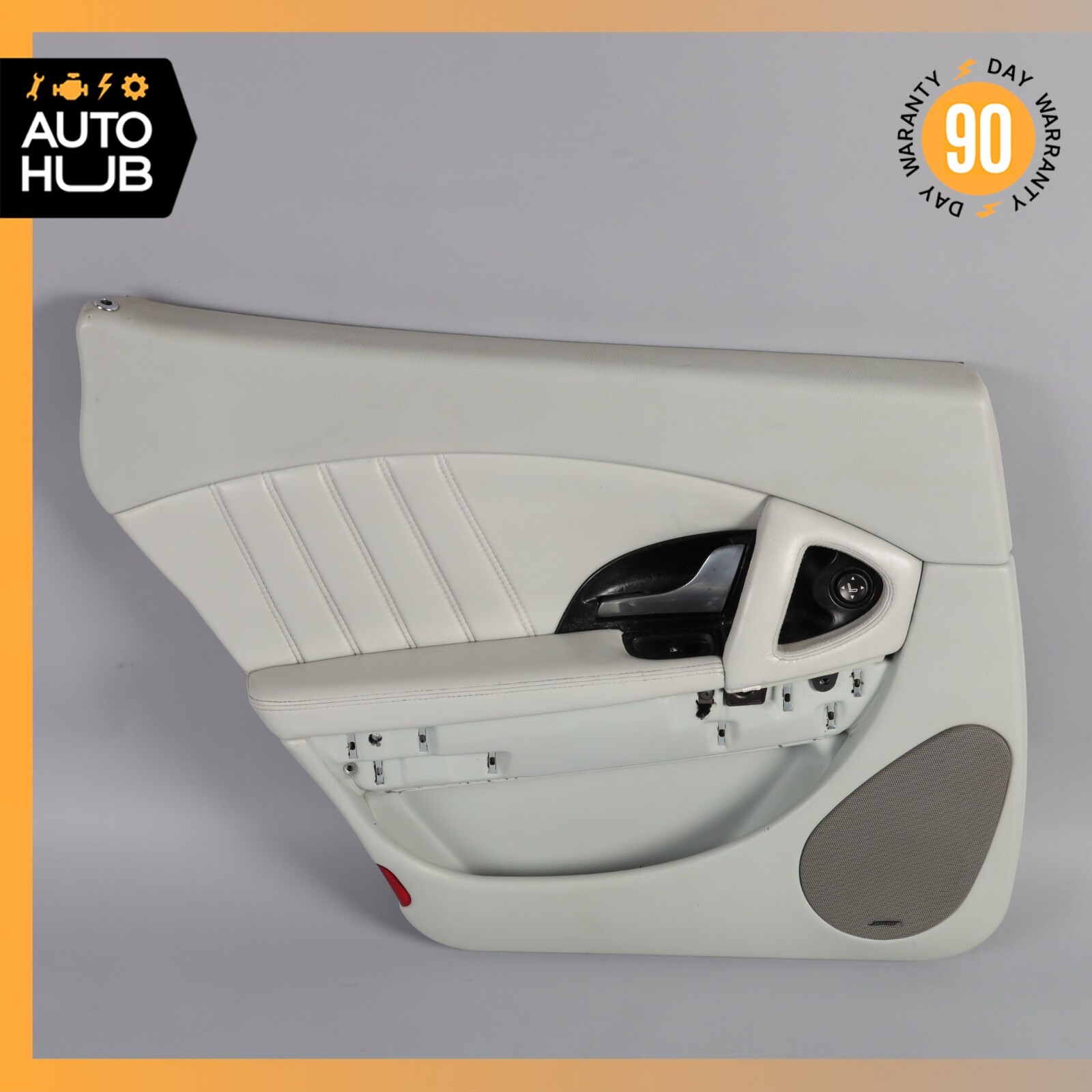 03-13 Maserati Quattroporte M139 Rear Left Side Interior Door Panel Gray OEM