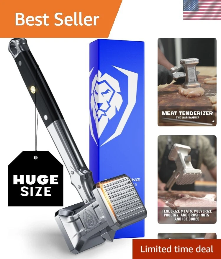 Meat Tenderizer Tool - NEW IMPROVED - Dual Sided, Extra-Large Meat - Premium ...
Opens in a new wind
