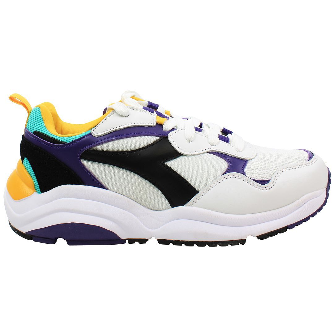 Diadora Whizz Run Mens White/Purple Trainers UK