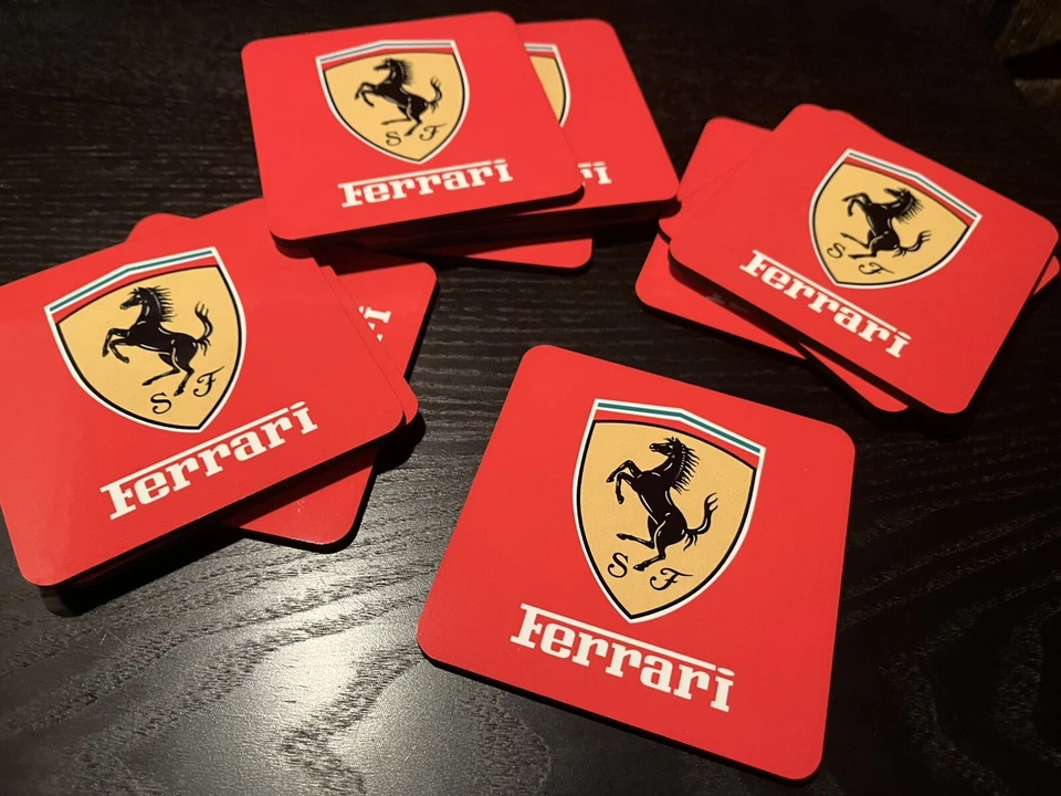 Ferrari Bar Coasters - 4, 6, 12, and 24 Sets - BIGGER!!! - Image 4 of 4