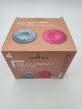 ☑️👨🏽‍🍳🥮Microwave Bakeware Aldi Crofton 4 Pack Cooking - One Cup 👀📸SEE📏📸
