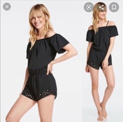 fabletics off the shoulder jumpsuit