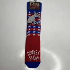 Donkey Show! Freaker Feet Socks Made In USA! Mens Size 4-13 Womens Size 6-14
