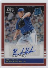 2019 Panini Donruss Optic Red Prizm 3/25 Brad Keller #R85-BK Auto v9t
