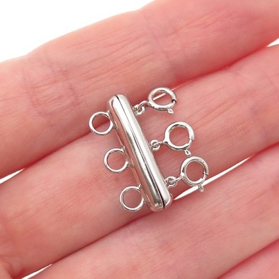 925 Sterling Silber Armband / Halskette Magnetstab Verschluss