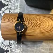 GUCCI Wristwatch Leather Belt From Japan
