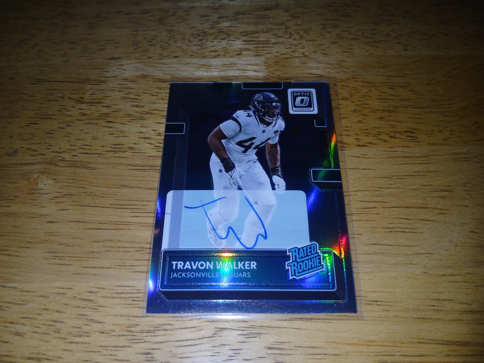 2022 Donruss Optic TRAVON WALKER Rated Rookies Holo Auto #'d 078/125. Jaguars RC