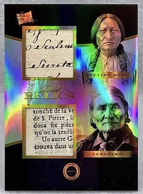 2024 Pieces Of The Past 1800s Sitting Bull / Geronimo Dual Handwritten Relics