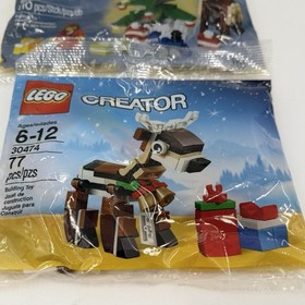 LEGO Christmas Polybag lot 40058 DECORATING THE TREE & 30474 REINDEER sealed NEW