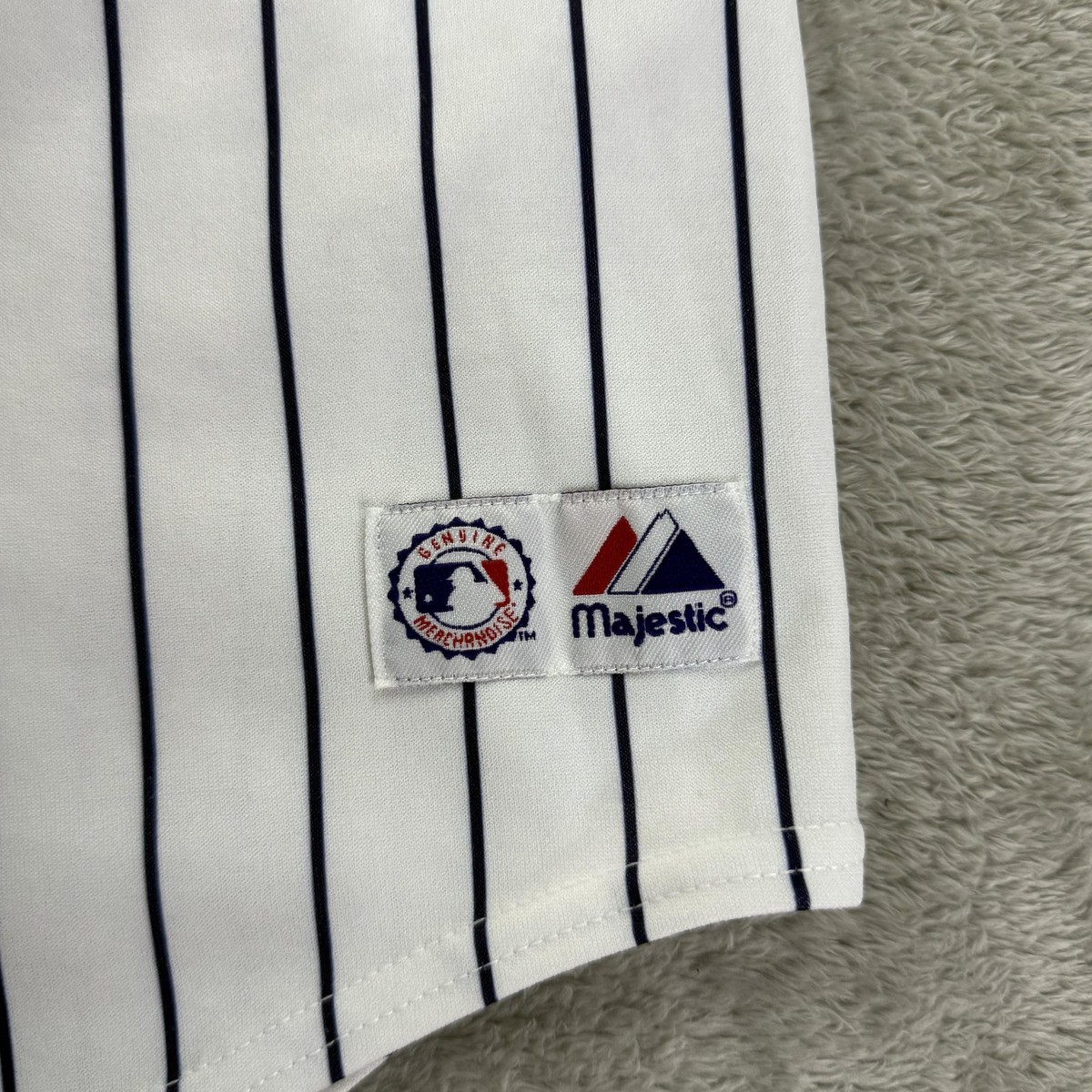 New York Yankees Jersey Boys Medium White MLB Baseball Majestic