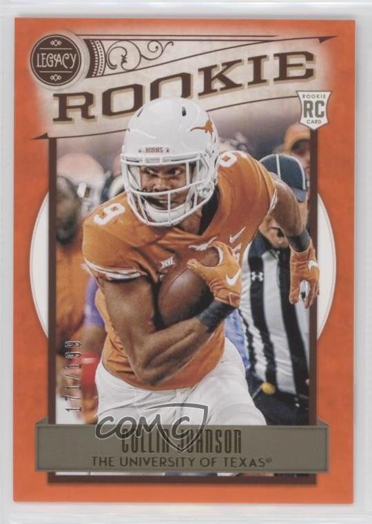2020 Panini Legacy Rookies Orange 171/199 Collin Johnson #176 Rookie RC 2qw