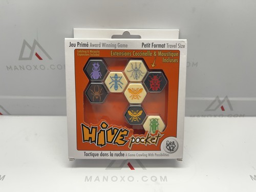 Smart Zone Games Hive Pocket tragbares strategisches Brettspiel für 2 Spieler