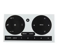 CD Radio Stereo Audio Button Repair Decals Stickers Kit For Fiat 500 11-16