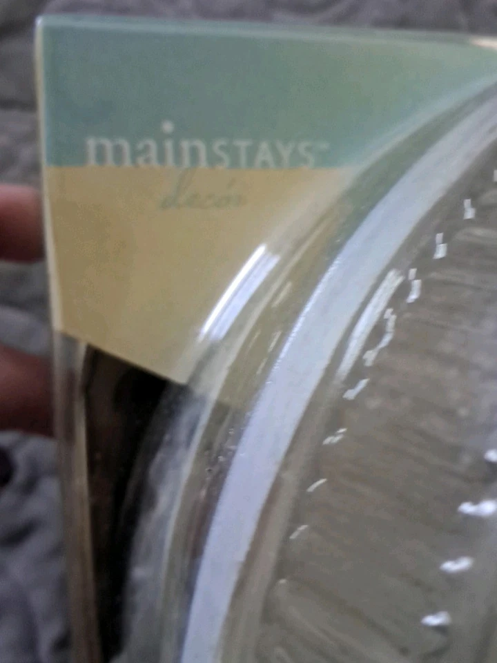 NUEVO Vintage Mainstays Decoración Acabado Cromo Claro, Vidrio Prismático 8 3/4 Ext 5" Foto 3 de 4