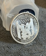 1 Troy Ounce .999 Fine Silver Round Apmex Eagle Design 66.97 per troy oz