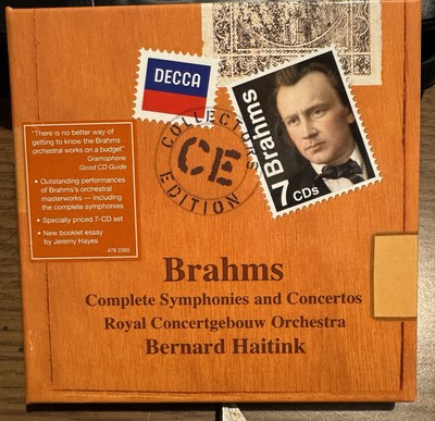 Brahms: Complete Symphonies and Concertos - Haitink (7 CD Box Set) Like New