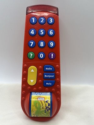 Little Tikes Remote Control Phone Red w Buttons Music Sound TESTED