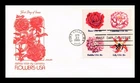 US COVER FLOWERS FIRST DAY ISSUE SETENANT ARTMASTER CACHET