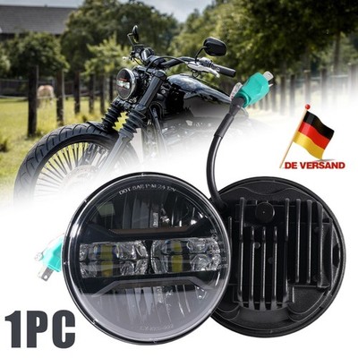 5.75'' 5 3/4 zoll LED Motorrad Scheinwerfer Schwarz Projector Für Dyna Street Bob