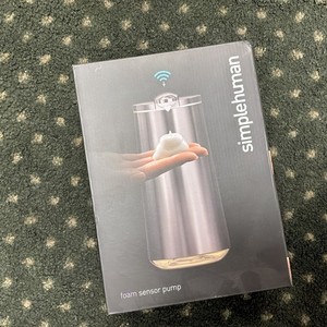 Simplehuman 10oz Foam Sensor Dispenser Rechargeable POLISHED Stainless Steel