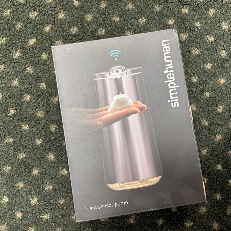 Simplehuman 10oz Foam Sensor Dispenser Rechargeable POLISHED Stainless Steel