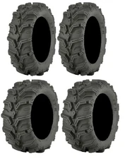 Full set of ITP Mud Lite XTR (6ply) 25x8-12 and 25x10-12 ATV Tires (4)