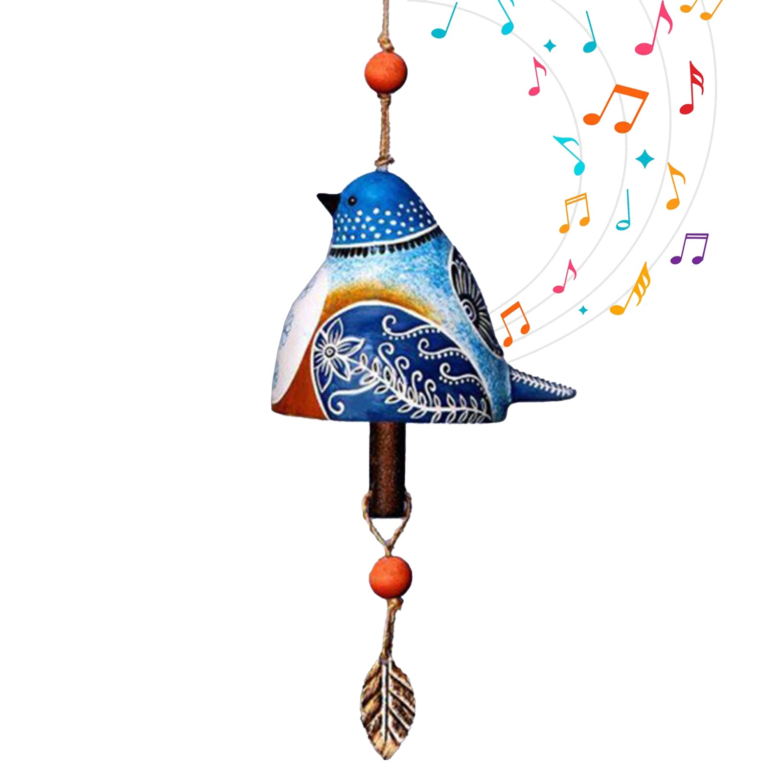 Ceramic Wind Chimes Chinese Innovative Lucky Hanging Bell Wind For Home