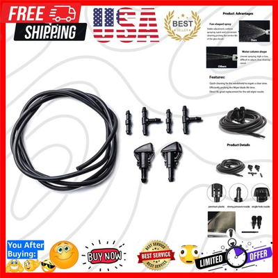 #ad #ad Windshield Washer Nozzles Kit for Chrysler Dodge Ram Washer Jet and Fluid ... $33.99