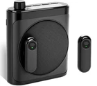 Portable Voice Amplifier with 2 Wireless Mic & Magnetic Lavalier, Portable Voice
