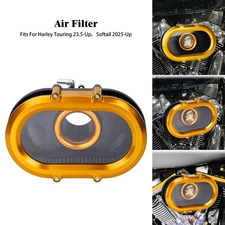 Gold Clear Stage 2 Air Cleaner Fit For Harley Touring Street Road Glide 24-2025