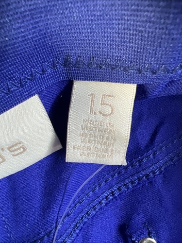 Bermuda donna pantaloncino Chicos Getaway 5 tasche blu misterioso taglia 1,5 nuovo - Foto 6 di 13