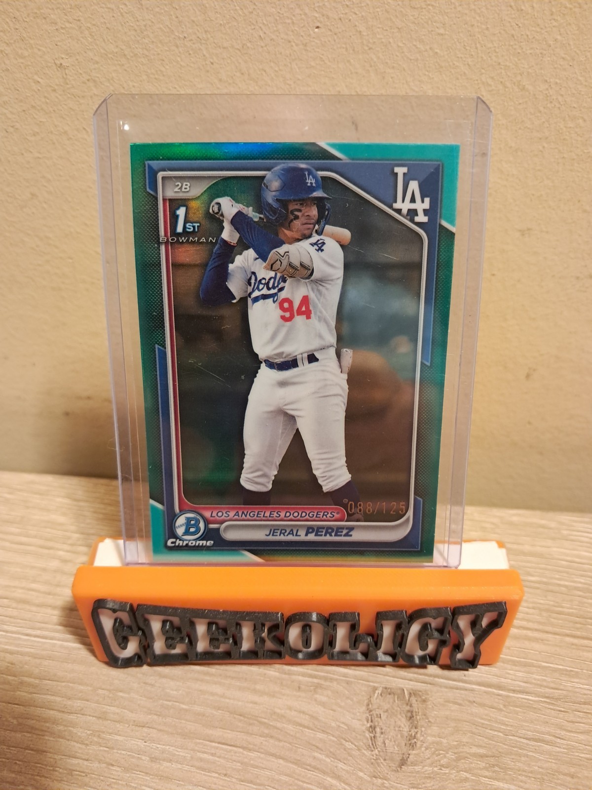 2024 Bowman Chrome Prospects Aqua Jeral Perez /125 #BCP-158 Dodgers!