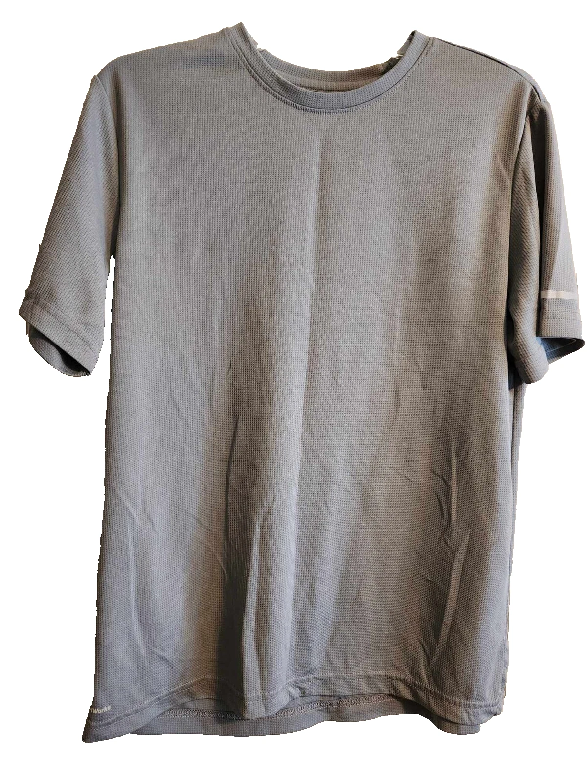 Athletic Works  Mens Regular Fit Quick Dry Tee Grey T-Shirt Top Sz M 38-40