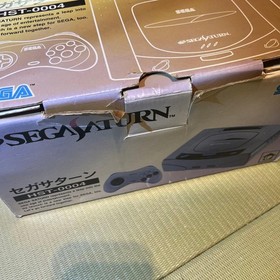 Sega Saturn HST-0004 Console Set Gray with BOX controller JP