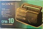SONY Radio Cassette Recorder CFM-10 AM FM Portable AC DC Boombox NEW OPEN BOX