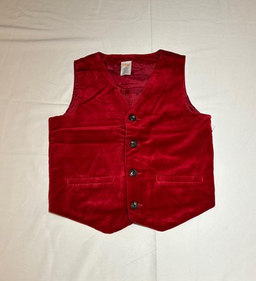 Gymboree Boys Red Velvet Vest Holiday Christmas NWT Special Occassions