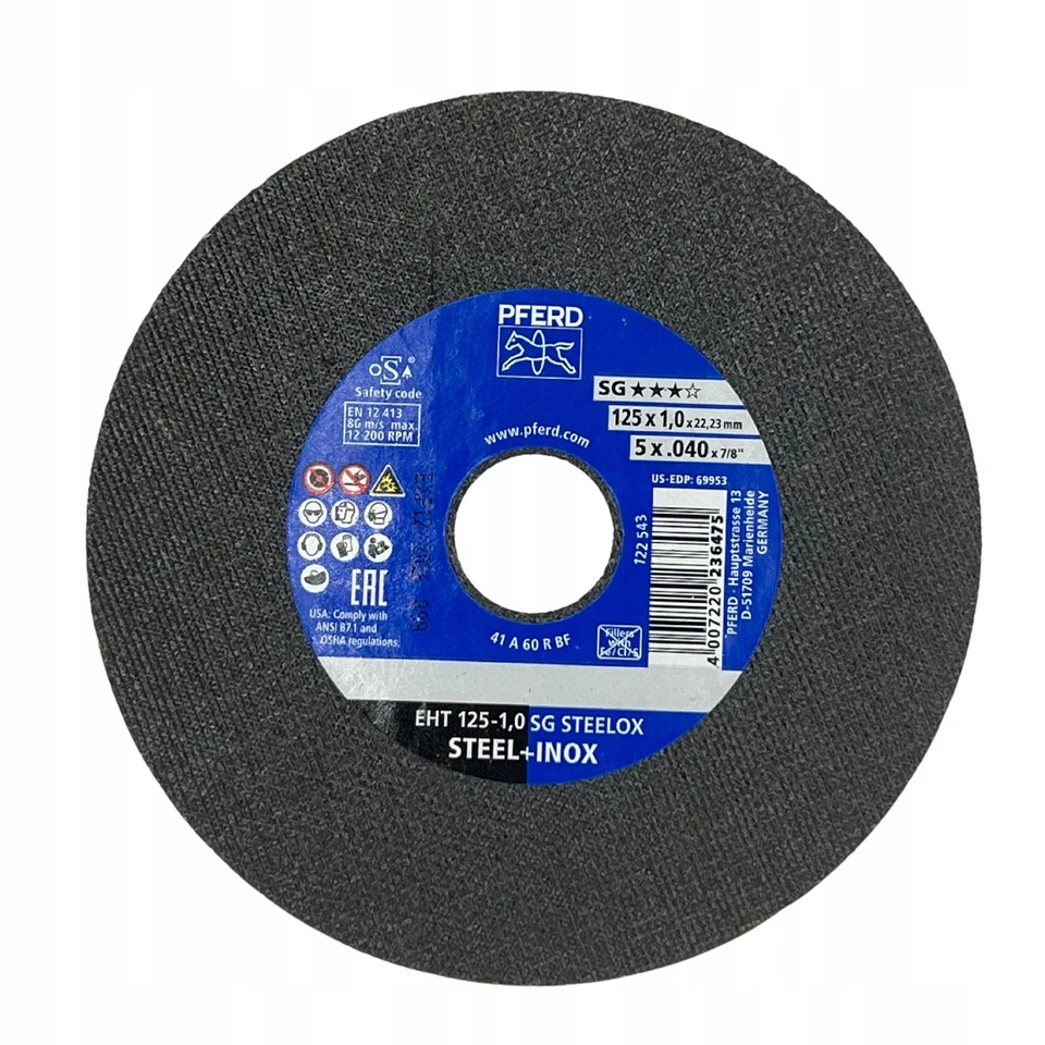 PFERD Trennscheiben SG 125 x 1,0 mm INOX – für Metall & Edelstahl 25 Stück - Bild 2 von 3
