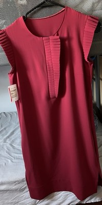 Akris Punto Prickly Pear Red Dress Size 6/8 Nordstrom With Tag Orig. MSRP $1190