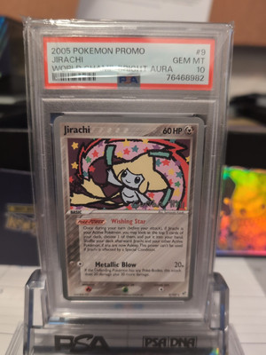 Pop 8 PSA 10 Jirachi World Championship Bright Aura #9 2005