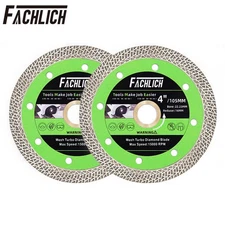 2pcs 4.5in/115mm Diamond Saw Blade Cutting Disc Wheel Granite Marble Ceramic