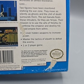 Shadow of the Ninja (Nintendo Entertainment System NES) No Manual 