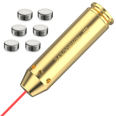 #ad #ad 9mm 223 308 Laser Bore Sight Red Dot Laser Cartridge Battery Included $9.99