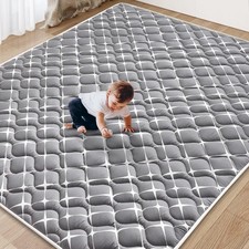 Baby Play Mat - 65" X 50",Premium Thicker Foam One-Piece Crawling Mat, Machin...