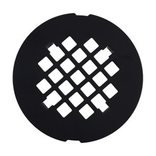 2pcs Snap-in Shower Drain Cover, 10.8cm/4.25in OD Stainless Steel Black Round...