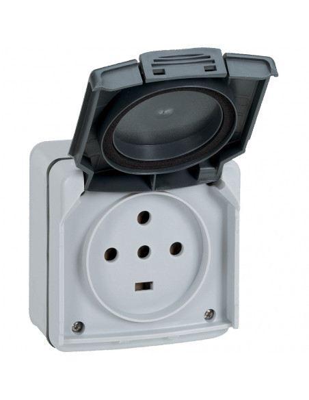 Prise étanche pour compresseur triphasé Legrand Plexo 20A saillie