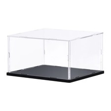 Klare Vitrine aus Acryl, staubdicht, 40 x 20 x 20 cm, für Sammlerstücke, Basteln